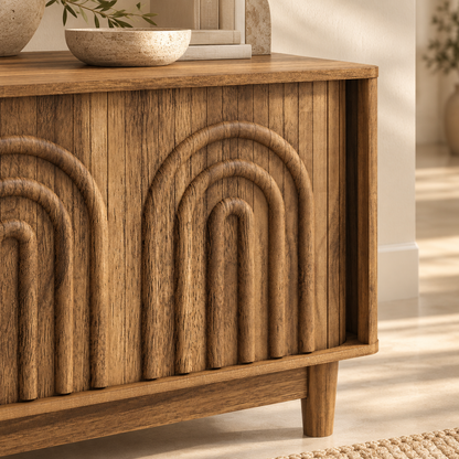 Osaka 160cm Arched Ribbed TV Entertainment Unit