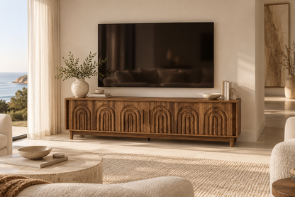Osaka 160cm Arched Ribbed TV Entertainment Unit