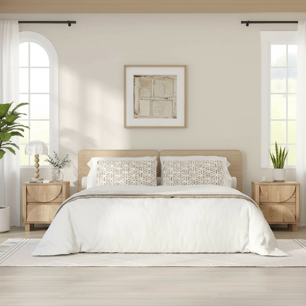 Eden Arched Bedside Tables Duo Set