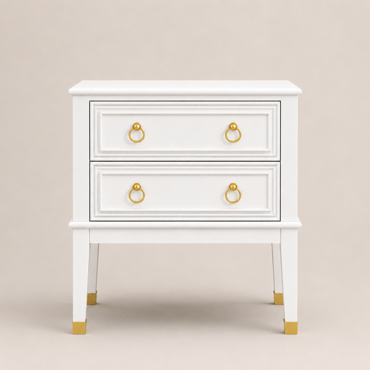 Norwood White Bedside Table