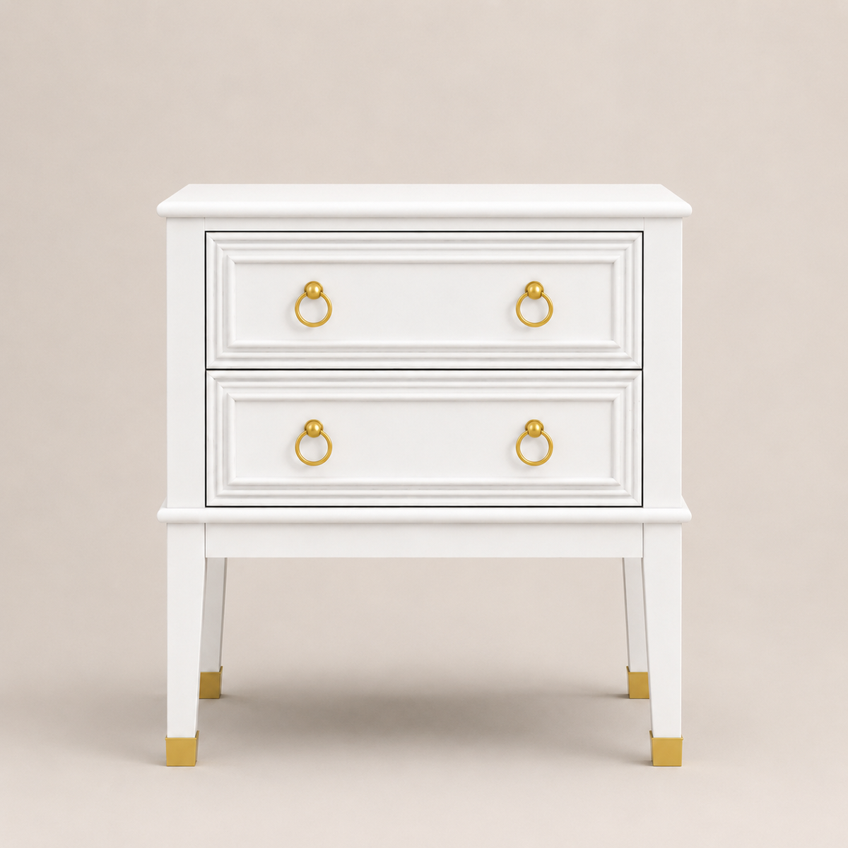 Norwood White Bedside Table