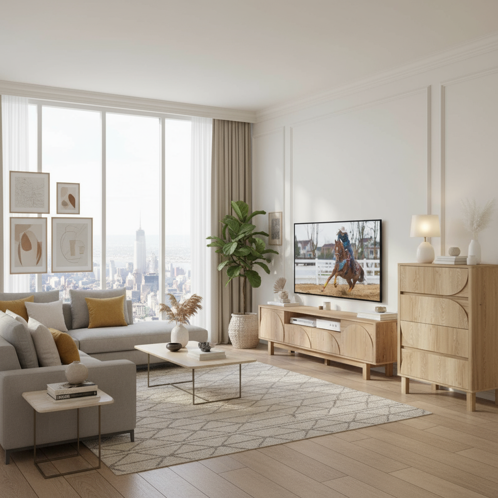 Eden Arched TV Unit & Tallboy Bundle - Complete Living Or Bedroom Solution