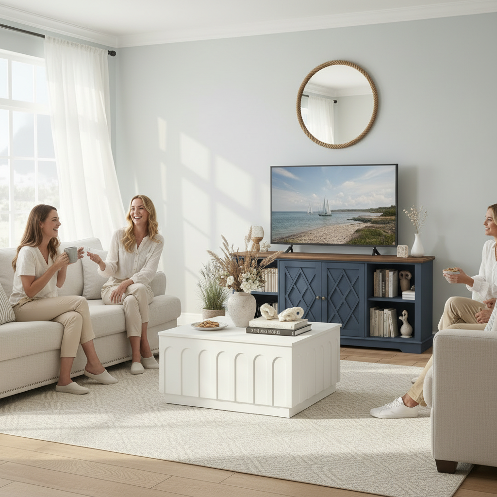 Nautical Edition Living Set - Tv Unit & Coffee Table
