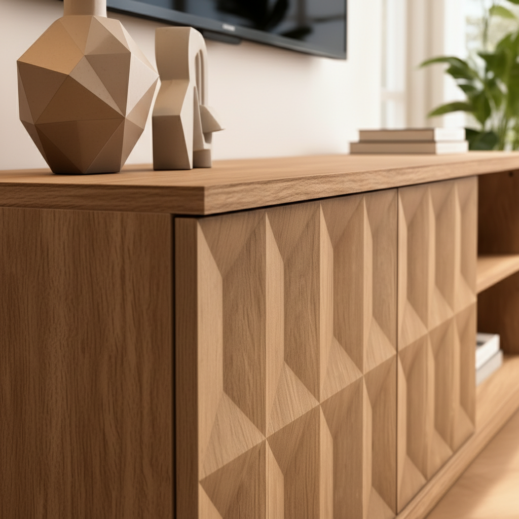 Elle Geometric 150cm TV Entertainment Unit | Artistic Design