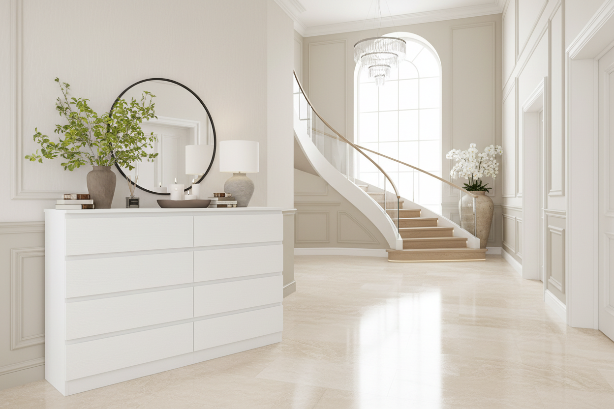 White Dresser Luxury Grand Entryway